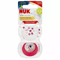 Nuk Smoczek uspokajajcy silikonowy 18-36m Star Day&Night Koala 10177179 2 szt.