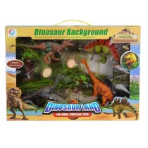 Zestaw 4 dinozaur�w z akcesoriami