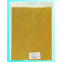 Galeria Hobby Karton brokatowy obustronny z�oty 23x33 cm, 5 arkuszy