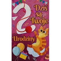 Yeku Karnet Urodziny 2 dziewczynka