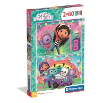 Puzzle 2x60 el. SuperColor. Gabby's Dollhouse Clementoni