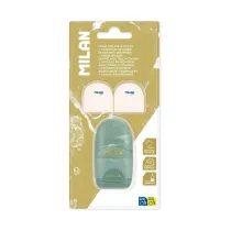 Milan Temper�wko - gumka + 2 gumki zapasowe zielona