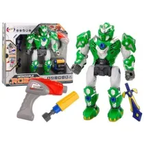 Robot do skr�cania �wiat�a d�wi�k zielony LeanToys