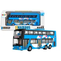Autobus pitrowy wycieczkowy 1:42 niebieski Leantoys