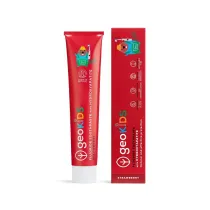 Georganics GeoKIDS, Naturalna pasta do zbw dla dzieci z hydroksyapatytem, na mocne szkliwo, Strawberry 75 ml