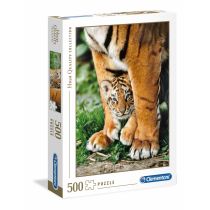 Puzzle 500 el. High Quality Collection. Tygrys bengalski Clementoni