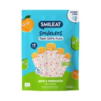 Smileat Lody owocowe do mro�enia o smaku gruszki i brzoskwini Smilado po 6 miesi�cu 5 x 50 g Bio