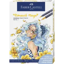 Faber-Castell Pisak Goldfaber dwustronny 8 pisak�w + akcesoria