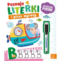 Poznaj literki i pisz wyrazy. cieralny pisak