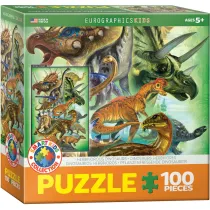 Puzzle 100 el. Smartkids - Herbivorous Dinosaurs Eurographics