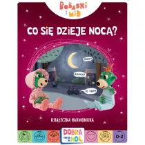 Co si dzieje noc? Bobaski i Mi. Dobranoc, Trefliki na noc. Ksieczka harmonijka