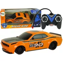 Auto sportowe 1:24 zdalnie sterowane pomaraczowe Leantoys