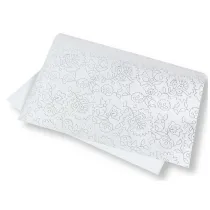 Papier ozdobny brokatowy 140g 40x60cm srebrny 5ark