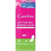 Carefree Cotton Feel Normal wkadki higieniczne Aloes 20 szt.