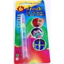 Titanum Kredki do malowania twarzy i cia�a fluo 6 kol. 188129 6 kolor�w