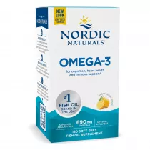 Nordic Naturals Omega-3, Lemon Suplement diety 180 kaps.
