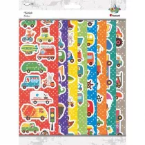 Titanum Naklejki papierowe 8 plansz pojazdy