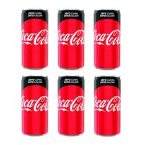 Coca-Cola Napój gazowany o smaku cola zero zestaw 6 x 200 ml