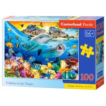 Puzzle 100 el. Dolphins in the Tropics Castorland