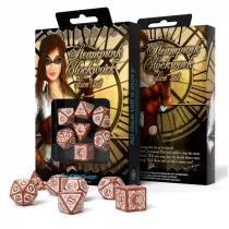 Komplet Steampunk - Clockwork - Karmelowo-Biay Q-Workshop