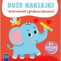 Du�e naklejki i kolorowanki z grubymi obrysami. S�o�
