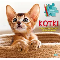 Ksieczki z puzzlami i kolorowankami. Kotki