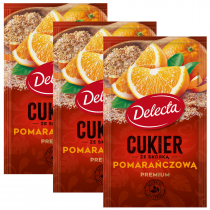 Delecta Cukier ze skórką pomarańczową Zestaw 3 x 15 g