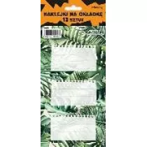 Henry Naklejki na zeszyty - Monstera 12 szt.