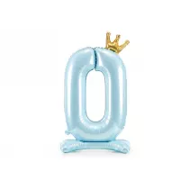 PartyDeco Stoj�cy balon foliowy 0 b��kitny 84cm