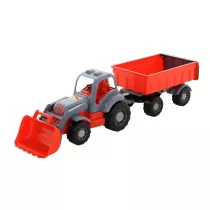 Polesie 45027 Siacz traktor z przyczep i yzk w siatce mix