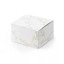 PartyDeco Pude�eczka Ga��zki bia�y 6x3.5x5.5cm