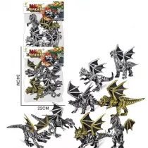 Dinozauro-smoki srebrne i z�ote