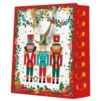 Paw Torba medium 20x25x10cm Nutcracker with garlands