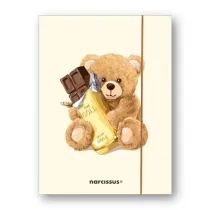 Narcissus Teczka A4 z gumk� - Teddies& Mi� z czekolad�