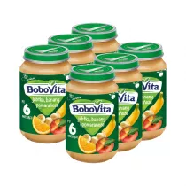 BoboVita Jabka banany i pomaracze po 6 miesicu Zestaw 6 x 190 g