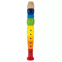 Goki Drewniany, kolorowy flet 20 cm