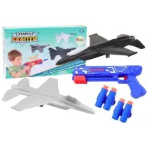 Pistolet na strza�ki 2w1 wyrzutnia samolot�w nieb LeanToys