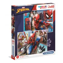 Puzzle 2 x 60 el. Supercolor. Spider-man Clementoni
