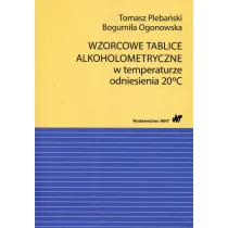 Wzorcowe tablice alkoholometryczne w temp. 20..