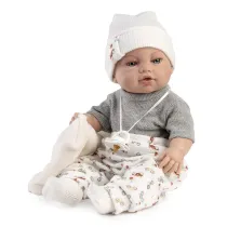 Lalka hiszpa�ska bobas w bia�ym komplecie 42cm Berbesa