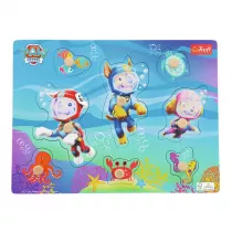 Puzzle medium Paw Patrol under water Zabawka drewniana 61631 Trefl