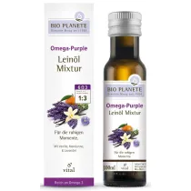 Bio Planete Omega purple - mieszanka z olejem lnianym (mandarynka, wanilia, lawenda) 100 ml Bio