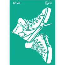 Szablon samoprzylepny wielokrotnego uytku trampki 21x29.7 cm