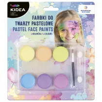 Derform Kidea Farby do twarzy pastelowe 6 kolorw