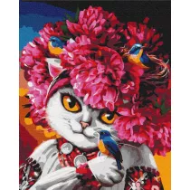 Twoje Hobby Malowanie po numerach - Kwitn�ca kotka 40x50cm