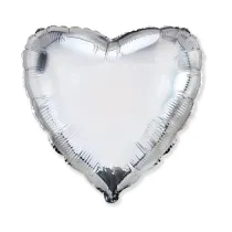 Godan Balon foliowy Serce srebrne 46cm