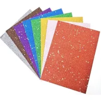 Fresh Papier kolorowy brokat gwiazdki A4 8 arkuszy