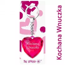Be-Happy Gifts Brelok serce Kochana Wnuczka