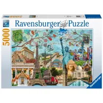 Puzzle 5000 el. Du�e miasta Ravensburger