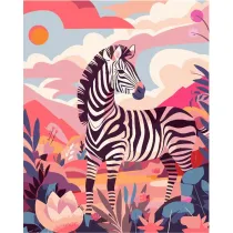 Koh-I-Noor Malowanie po numerach - Zebra 40x50cm